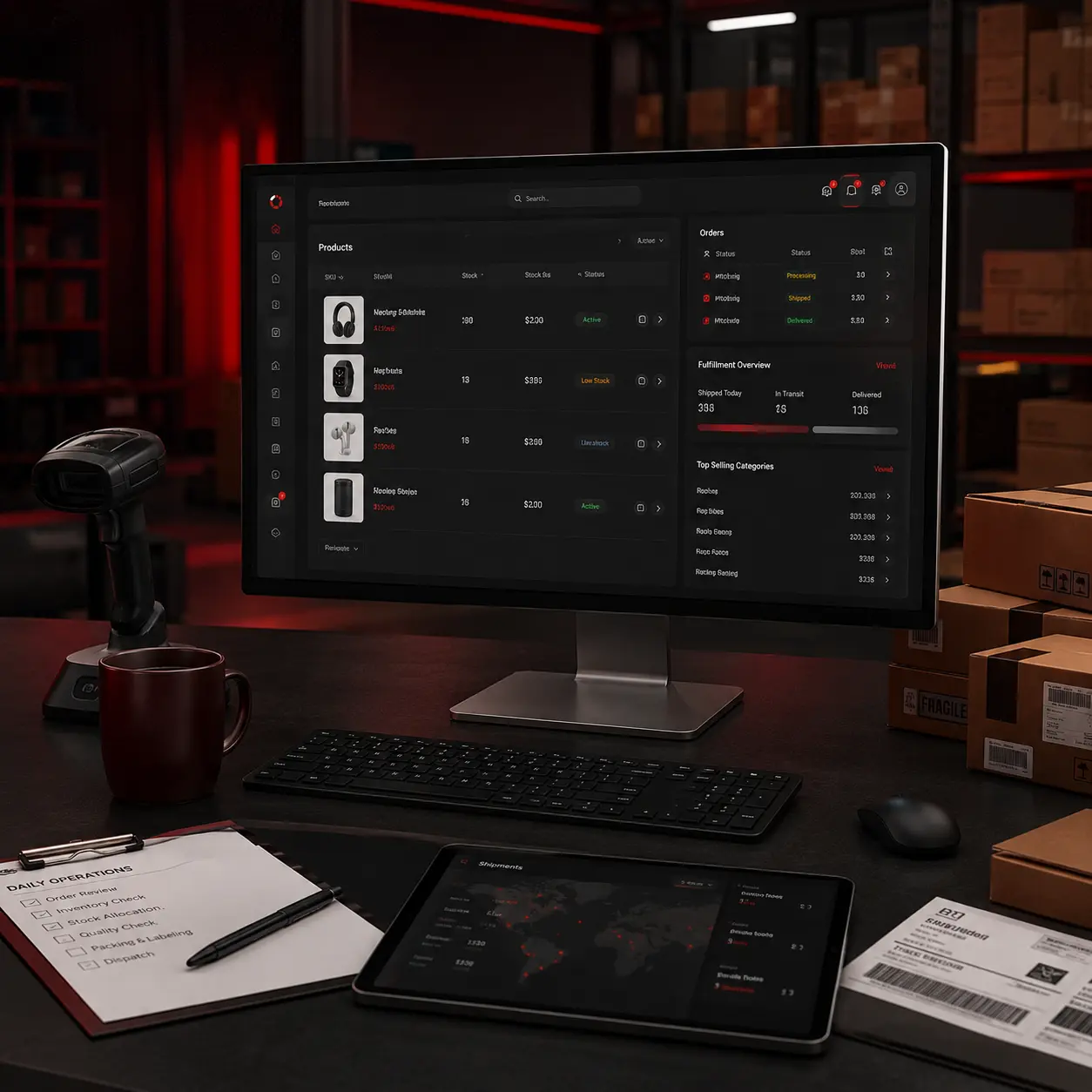 Marketplace operations and fulfillment support visual